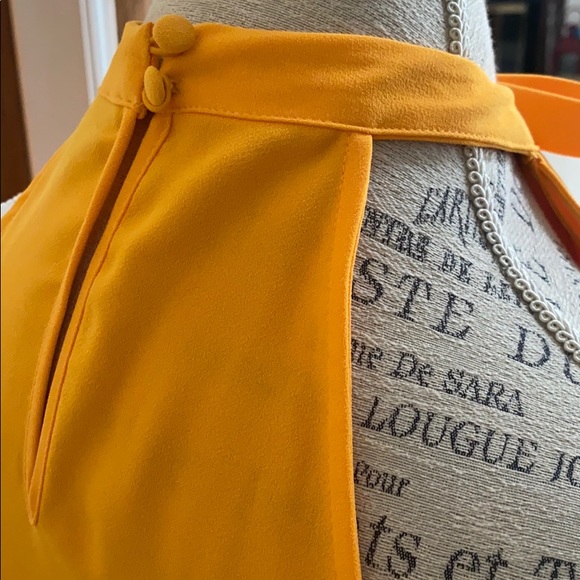 Victoria Beckham yellow halter top size small - Picture 4 of 4